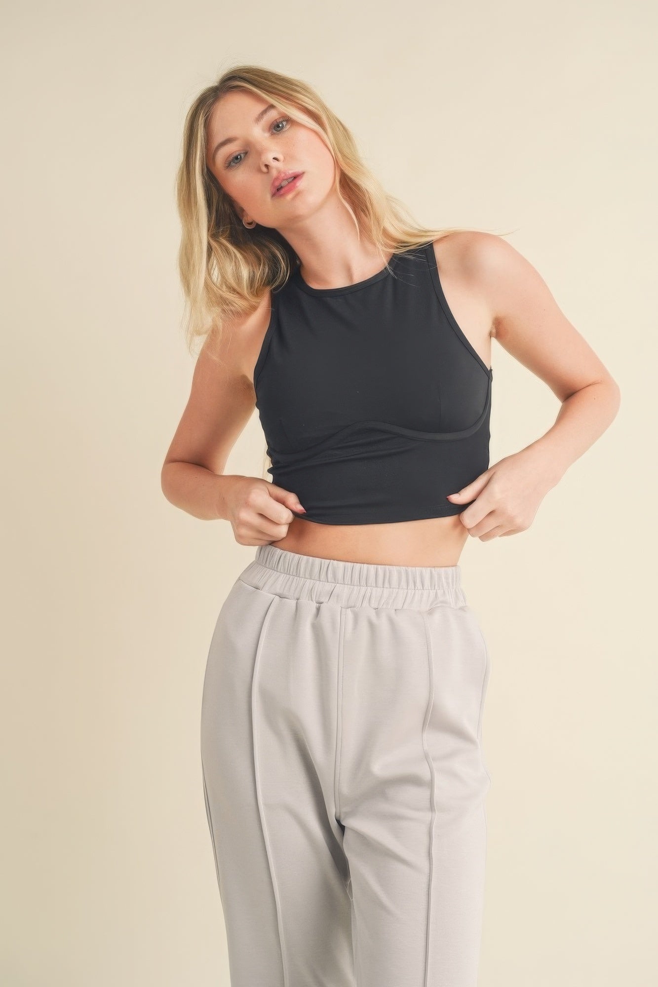 Shop Corset Inspired Cropped Tank Top – Fashion-Forward, Stylish, and Versatile Top for Effortless Everyday Outfits