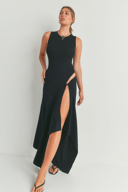 Maxi Dress with Slit Detail – Stylish Slit for Added Allure, Soft & Lightweight 100% Viscose, Perfect for Day or Night Styling