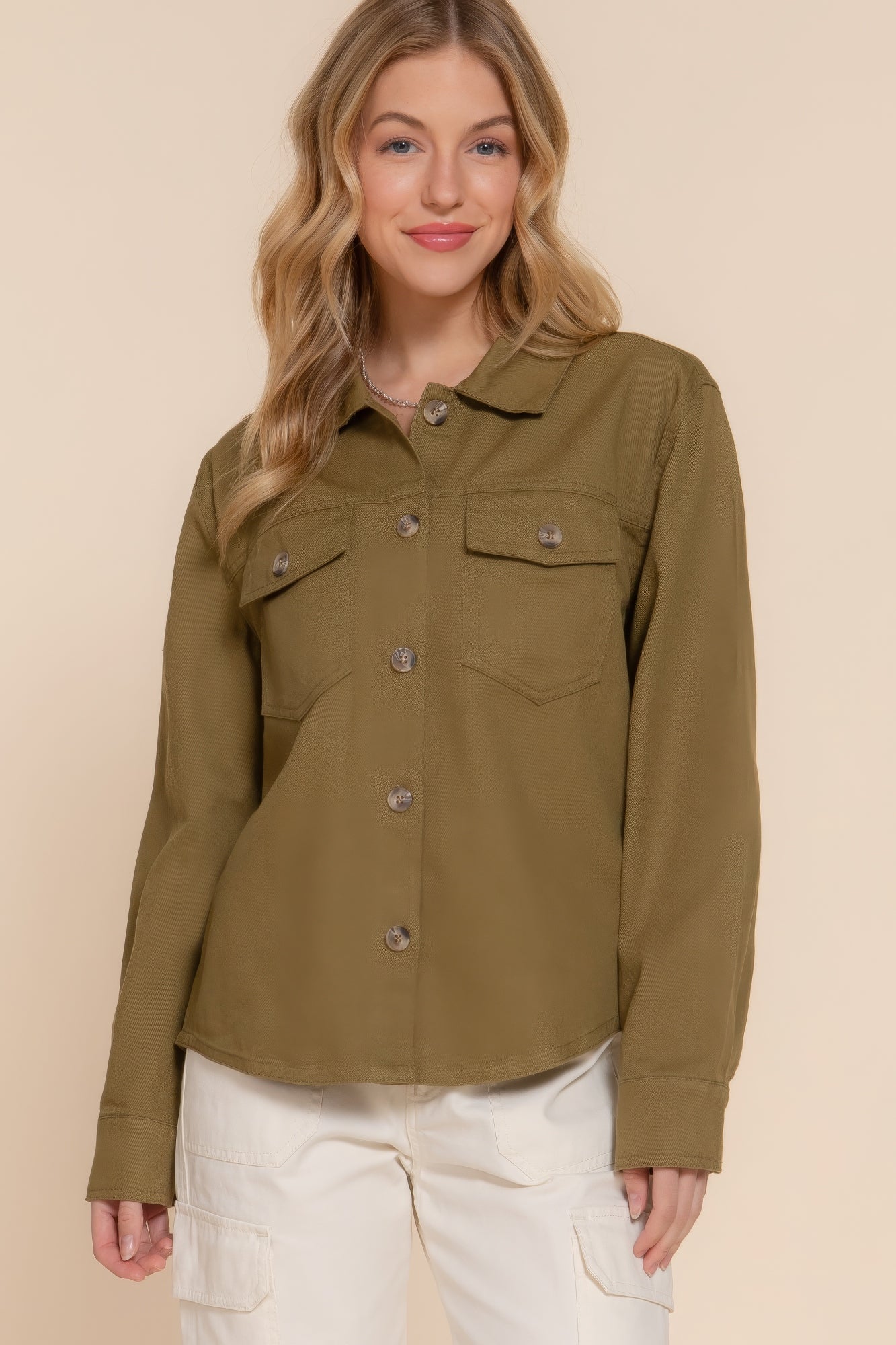 Shop Button Down Cotton Denim Shacket – Stylish, Versatile, and Comfortable Layering Piece for Every Season