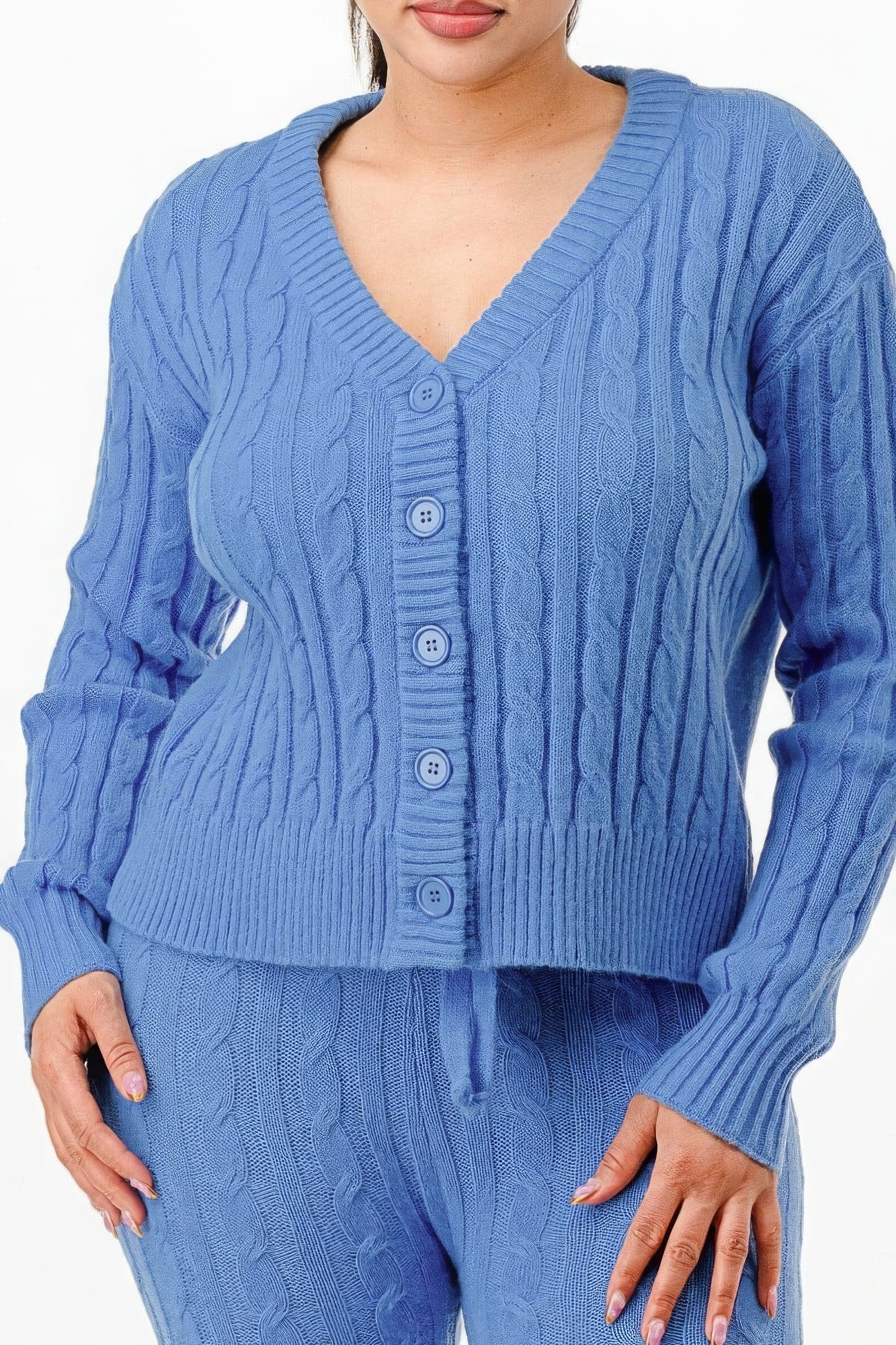 Shop Cable Sweater Cardigan 2-Piece Set – Cozy, Stylish, and Versatile Layering Essential for Every Season