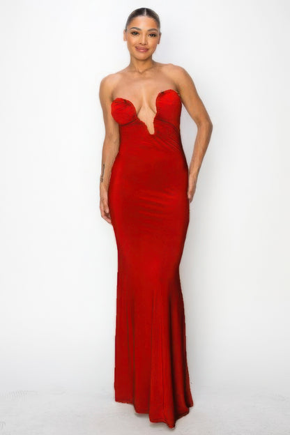 Glitter Ity Tube Maxi Dress – Sleek, Dazzling Design with High Stretch, 96% Polyester & 4% Spandex for Comfort and Flattering Fit