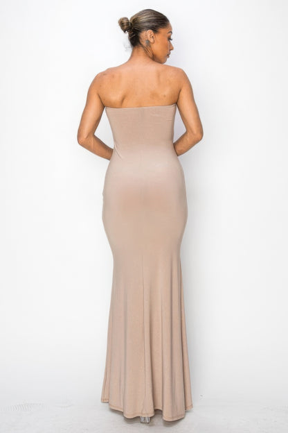 Glitter Ity Tube Maxi Dress – Sleek, Dazzling Design with High Stretch, 96% Polyester & 4% Spandex for Comfort and Flattering Fit